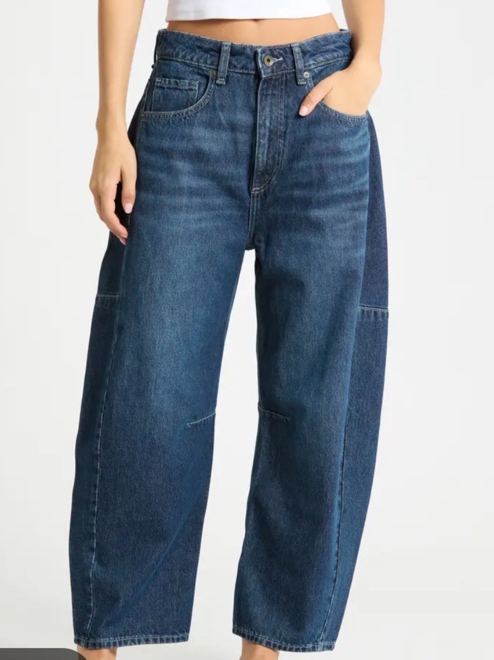 rag & bone Chase High Rise Crop Barrel Jeans